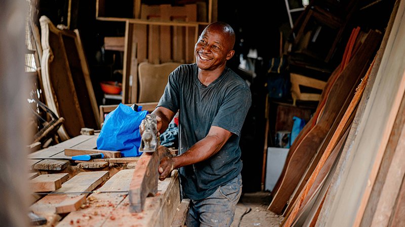 Small South African business owner