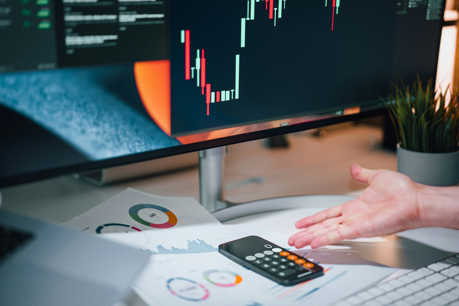 Finance website concept